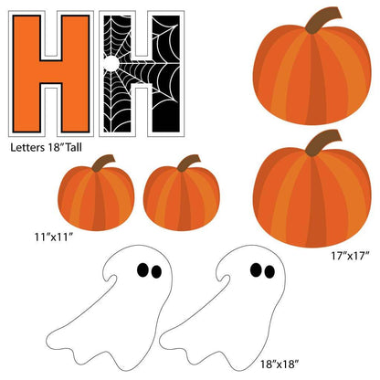 Happy Haunting Halloween Yard Greeting - 19 piece set