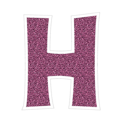 pink glitter happy birthday yard letters