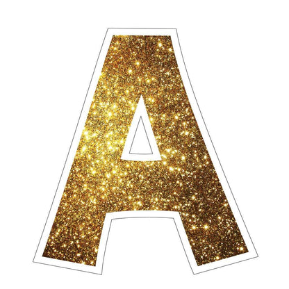 Gold Sparkle Yard Letter Signs