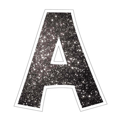 black sparkle yard letters 18 inch KG