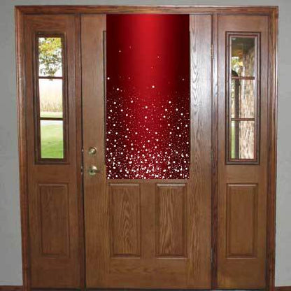 Keep Christ In Christmas Red SnowFall Door Banner