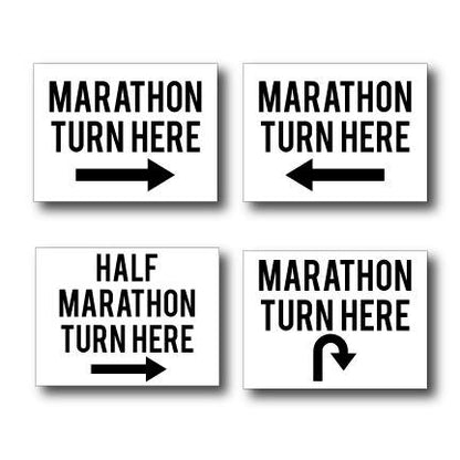 Marathon Race Yard Sign Package