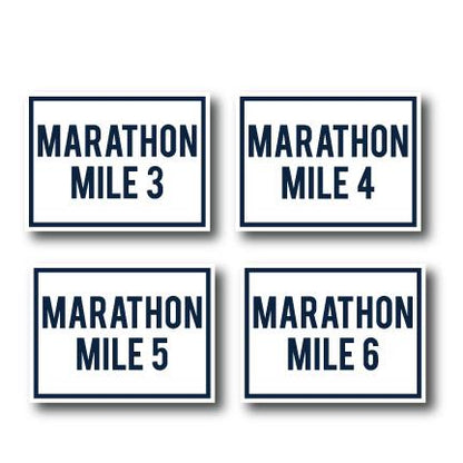 Marathon Race Yard SignPackage Navy Blue