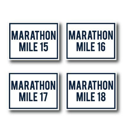 Marathon Race Yard SignPackage Navy Blue