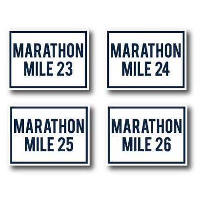 Marathon Race Yard SignPackage Navy Blue