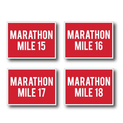 Marathon Race Yard Sign Package Red