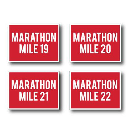 Marathon Race Yard Sign Package Red