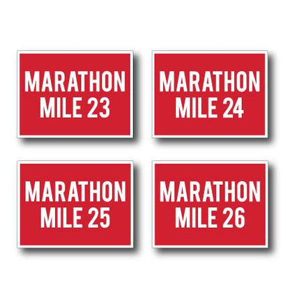 Marathon Race Yard Sign Package Red