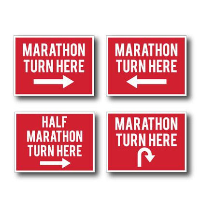 Marathon Race Yard Sign Package Red