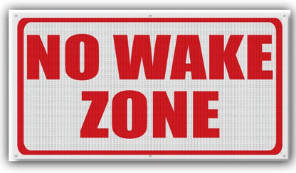 banner for no wake zone