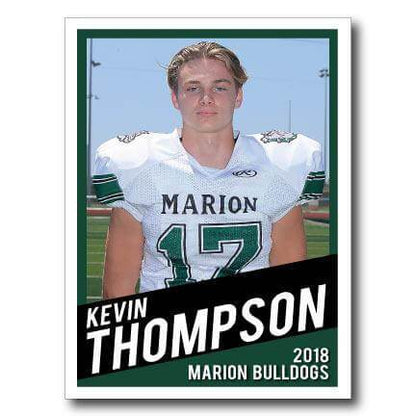 Custom Athlete Trading Card 18"x24" Yard Sign