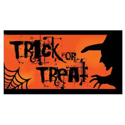 Halloween Banner - Trick or Treat Waterproof Vinyl Banner