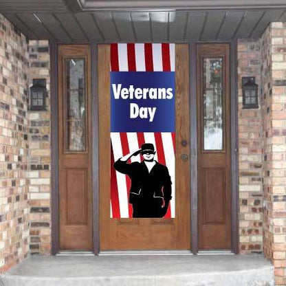 Veterans Day Door Banner - Waterproof Vinyl Banner