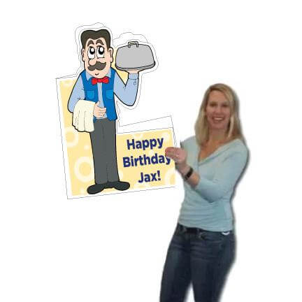 Custom Giant Birthday Waiter Greeting Card | VictoryStore ...