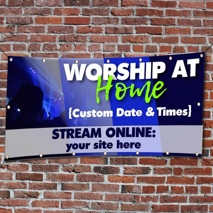 Worship from Home Church Banner