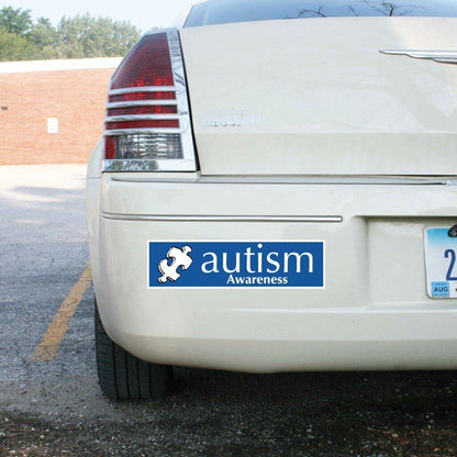 Autism Awareness Bumper Magnet 3 x 11.5 - FREE SHIPPING