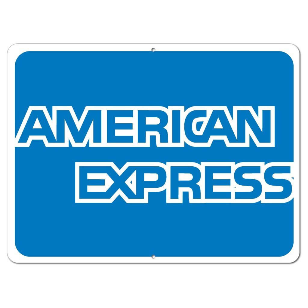 American Express Credit Card Sign or Sticker