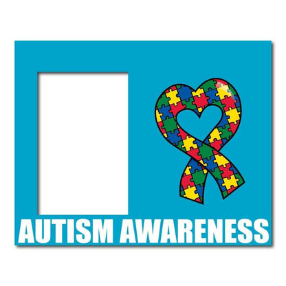 Autism Awareness Decorative Picture Frame - Holds 4x6 Photo