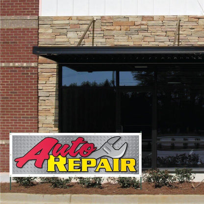 Auto Repair Vinyl Banner with Grommets