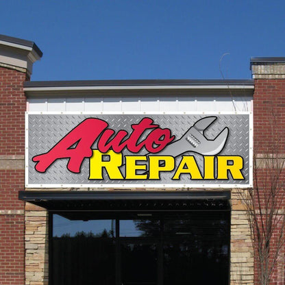 Auto Repair Vinyl Banner with Grommets