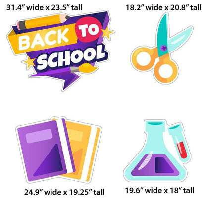 School Supplies yard card decoration