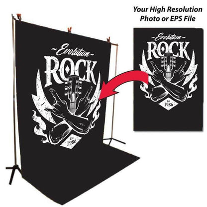 custom band backdrop