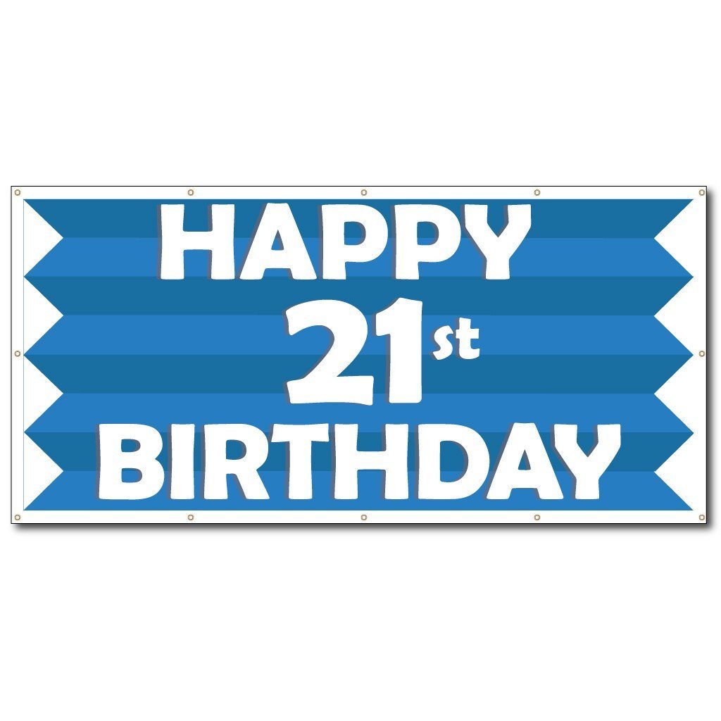 happy 21st birthday banner