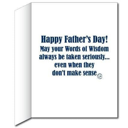 3' Tall Giant Father's Day Card with Envelope - Best Dad Ever Design