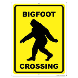 Bigfoot Crossing Sign or Sticker | VictoryStore – VictoryStore.com