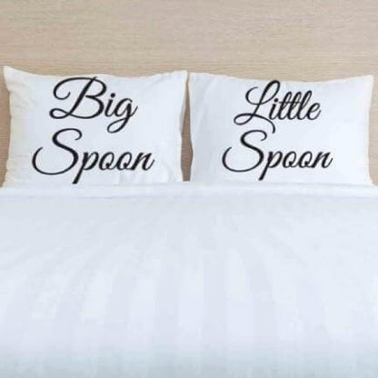 Big Spoon Little Spoon Pillow Case Set - Couples' Pillow Cases