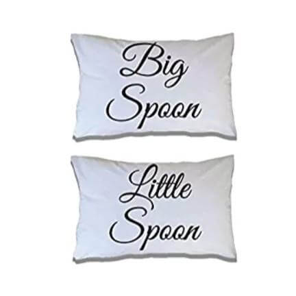 Big Spoon Little Spoon Pillow Cases VictoryStore VictoryStore