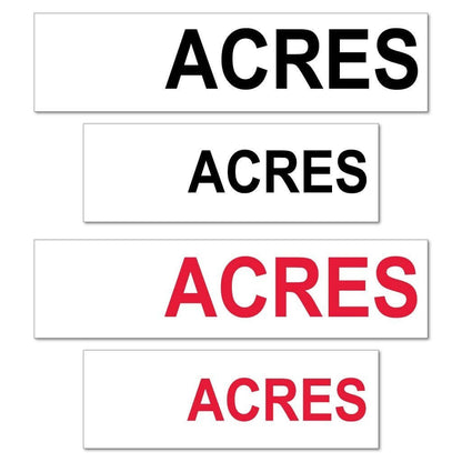 Blank Acres Real Estate Yard Sign Rider Set - FREE SHIPPING