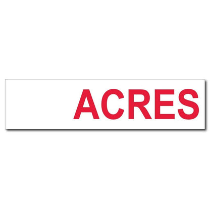 Blank Acres Real Estate Yard Sign Rider Set - FREE SHIPPING