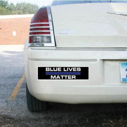 Blue Lives Matter - bumper sticker - 3"x11.5" - FREE SHIPPING