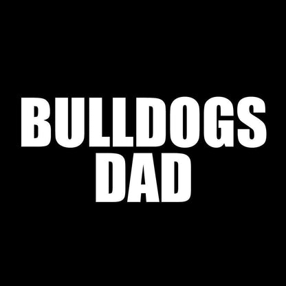 Bulldogs Dad Black Folding Camping Chair