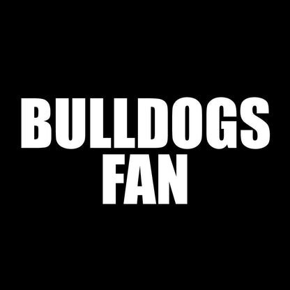 Bulldogs Fan Black Folding Camping Chair