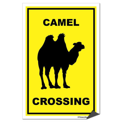 Camel Crossing Sign or Sticker