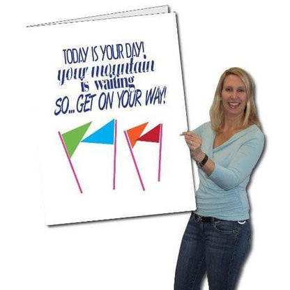 2' x 3' Giant Retirement Card- Places You Will Go (Stock Design - Male)