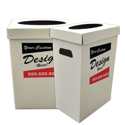 Customized Disposable Recyclable Cardboard Trash Cans