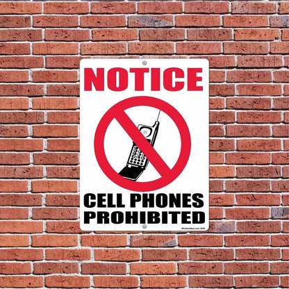 Cell Phones Prohibited Sign or Sticker - #1