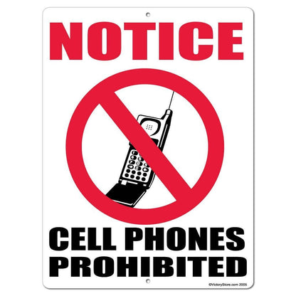 Cell Phones Prohibited Sign or Sticker - #1