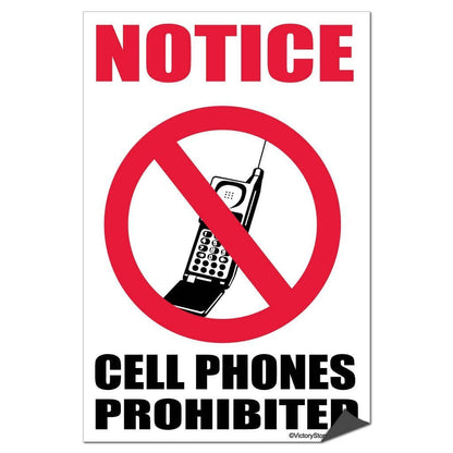 Cell Phones Prohibited Sign or Sticker - #1