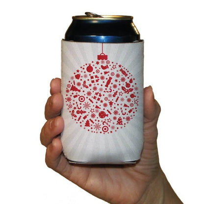 Christmas Themed Can Cooler Set of 6 - 6 designs - FREE SHIPPING