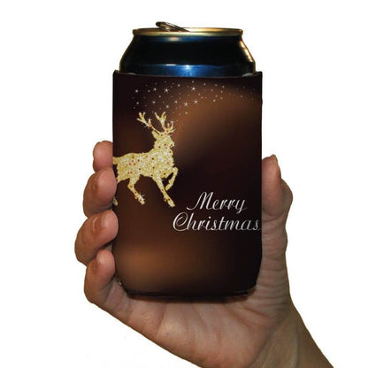 Christmas Themed Can Cooler Set of 6 - 6 designs - FREE SHIPPING