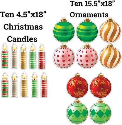 christmas ornament yard card signs