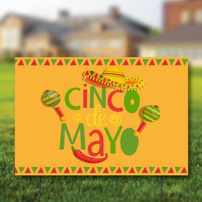 cinco de mayo yard sign