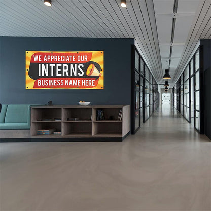 Custom Intern Appreciation - Vinyl Banner