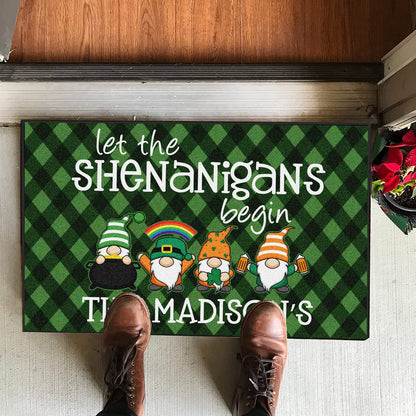 Custom Let the Shenanigans Begin Doormat