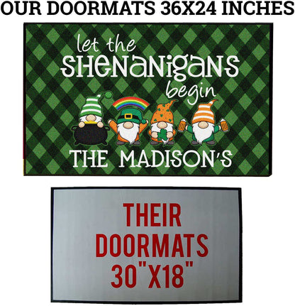 Custom Let the Shenanigans Begin Doormat