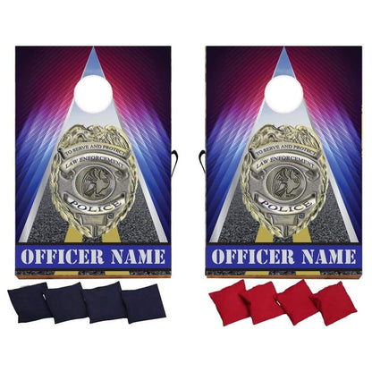 Custom Police Bag Toss Game